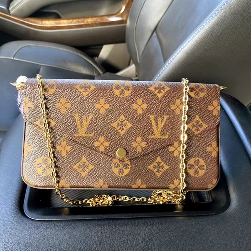 Designer bag handbag 3in1 fashion luxury shoulder bag purse cross body purse message bags wallet Multi FELICIE POCHETTE on chain M61276 bags for women014