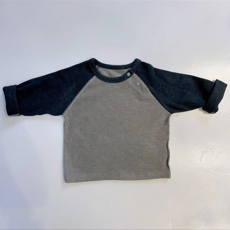 Boys' Warm Underwear Top - High Collar Stretchy Thermal Tee for Infants