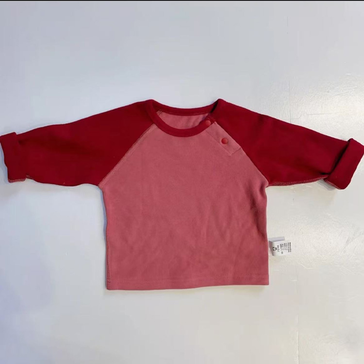 Boys' Warm Underwear Top - High Collar Stretchy Thermal Tee for Infants