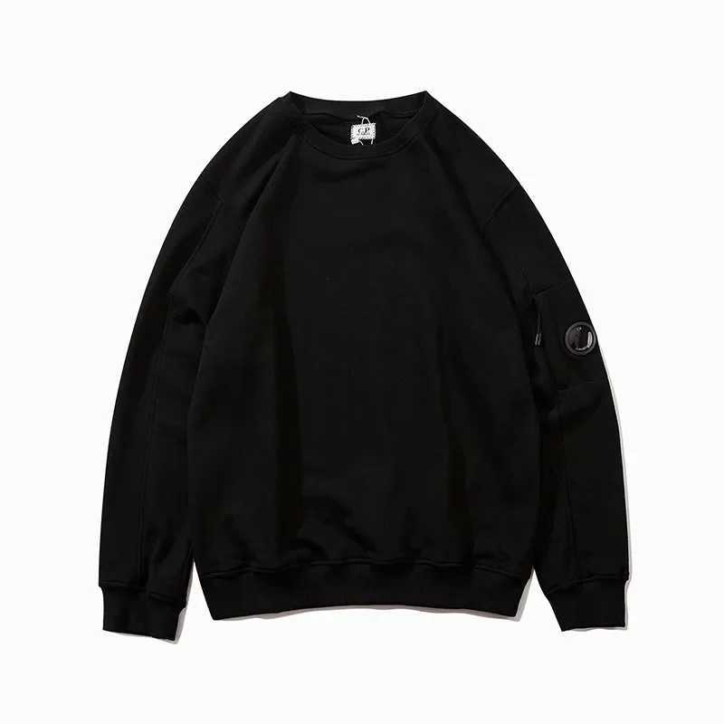 23FW functional lens sports shirt mens simple casual pull-out round neck solid color top W241213