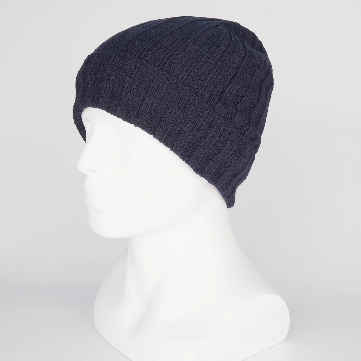 Connectyle Mens Classic Daily Skull Beanie Hat Soft Thick Wool Lining Earmuffs Warm Winter Rib Knitted Skull Watch Hat 241205