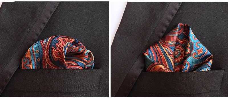 be prone to. H Luxury 25 * 25CM Retro Floral Paisley Hanky Pocket Square Mens Handle Used for Wedding Party Chest Towel Accessories W241213