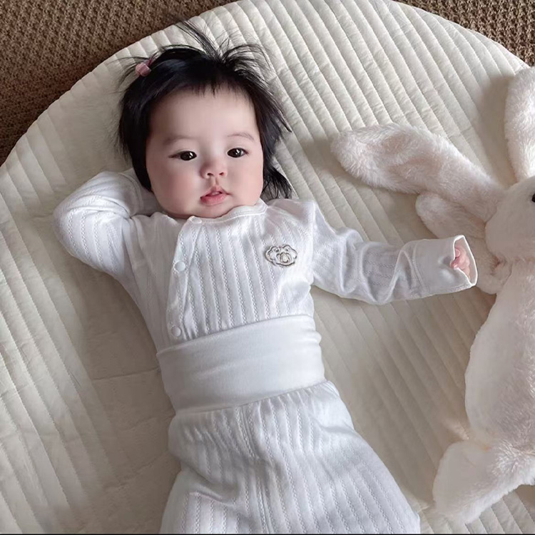 Children's Home Wear Cotton Tops - Baby Sleep Shirts with Easy Side Opening Buttons
