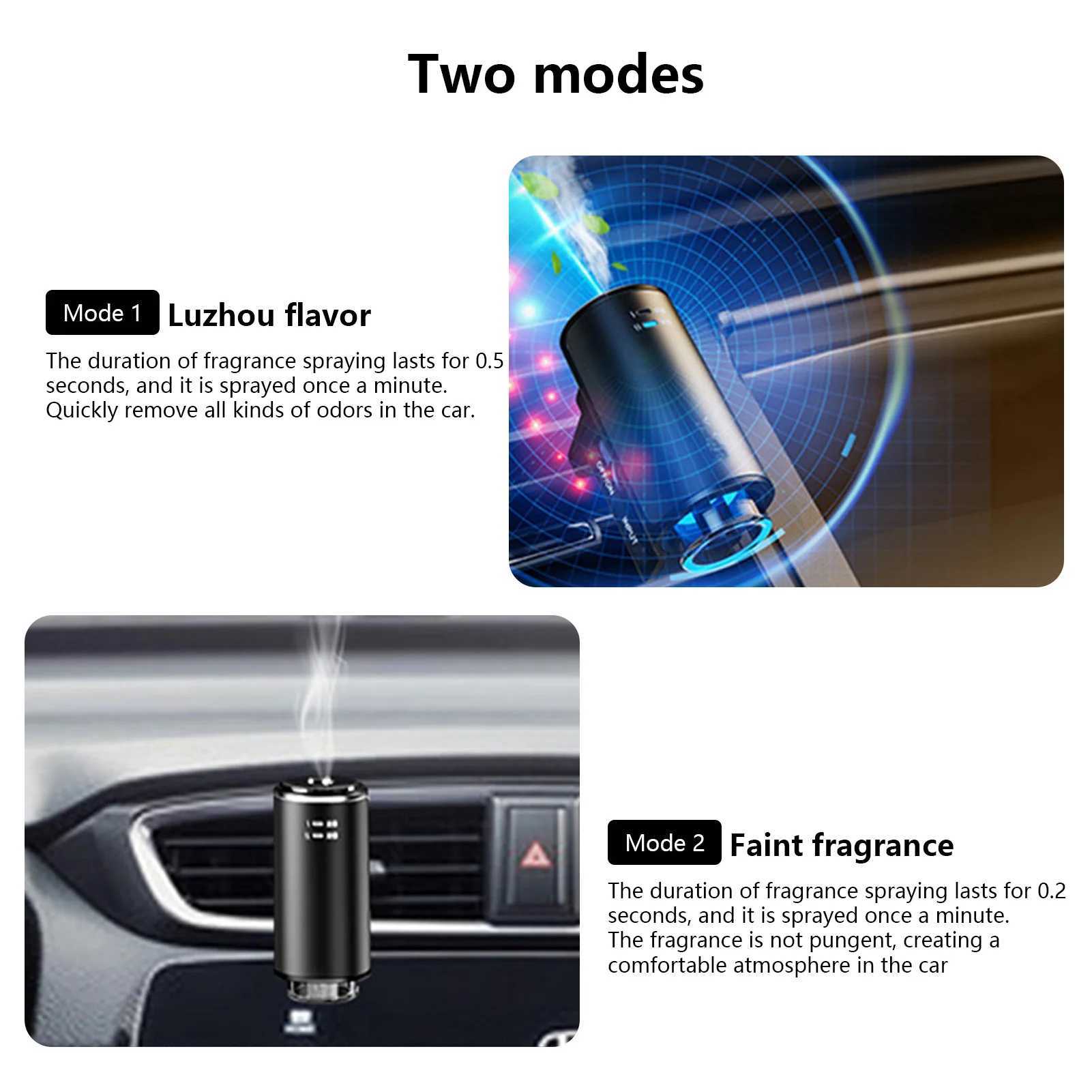 Air Ultrasonic Auto Aroma Essential Oil Diffuser Sprayer Car Air ener Mist Maker Fogger Aroma Difuser Car HomeXJ241213