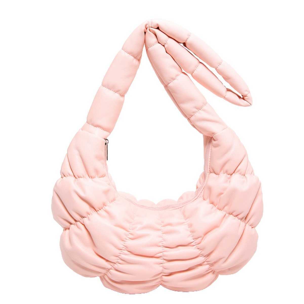 Kesong Bag new crossbody bag cow horn bag folded large capacity cloud bag shoulder bag dumpling bag half moon bag