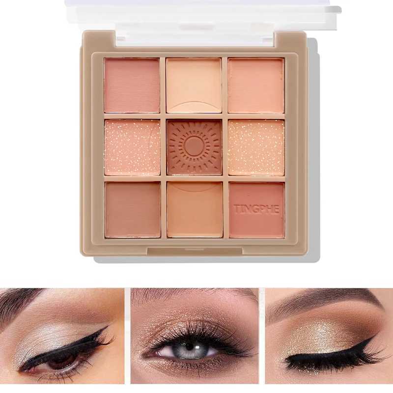 High pigment eye makeup palette matte metal eye shadow tray can be blended with natural color cosmetics gifts 2024 W241213