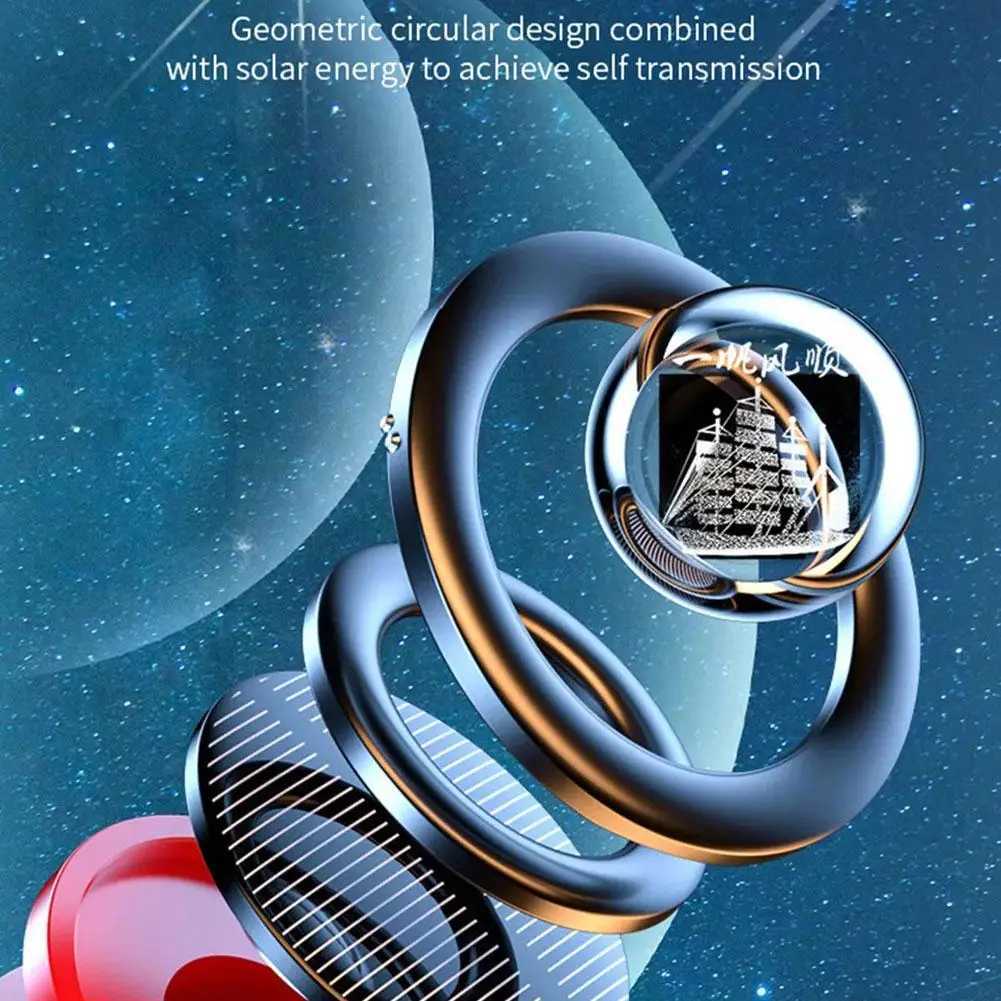 Solar Car Air ener Rotating Aroma Diffusing Car Interior Air ener Perfume Fragrance Mist AccessoriesXJ241213