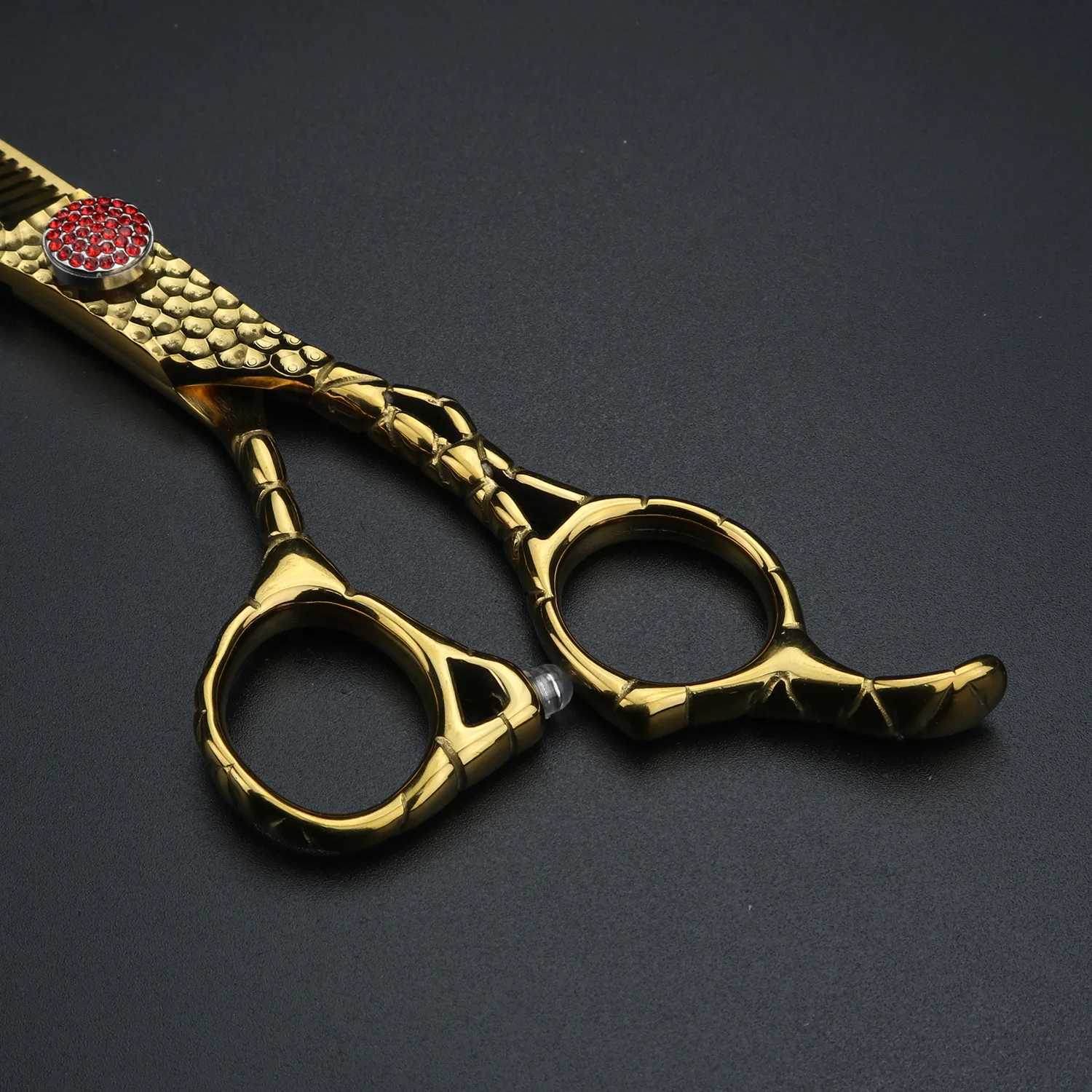 New Arrival Xuanfeng Forged Hair Scissors 6-inch Japanese 440C Steel Scissors and Thin Scissors Barber Z241213