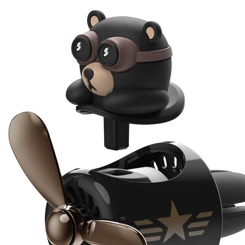 Odorless DIY perfume ornament airplane pilot bear car air ener decoration accessories aroma vent clip fragrant diffuser menXJ241213