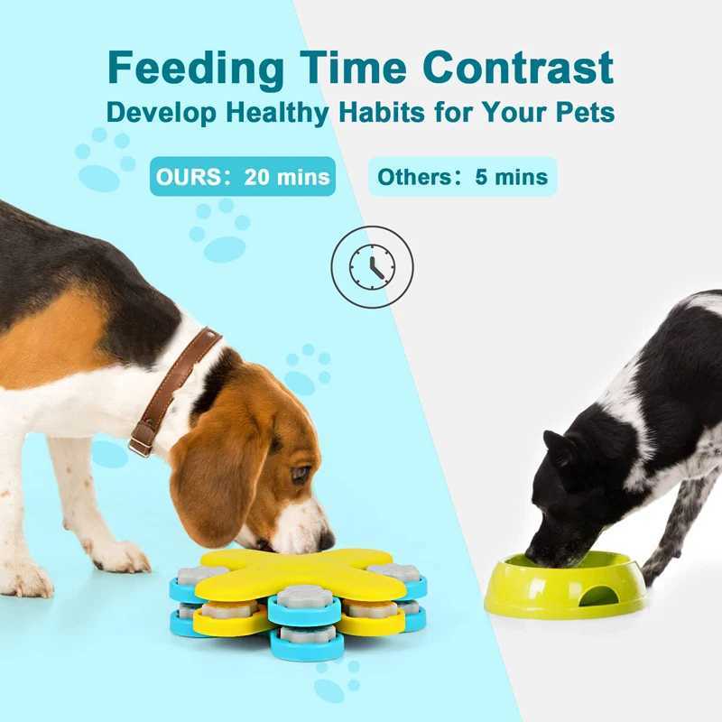 Benepaw dog puzzle toy interactive anti slip rich pet toy puppy food dispenser slow feeder for Boredom IQ training X241213