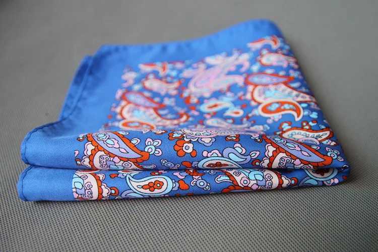 Mens floral print pocket square handle womens polyester luggage Hanks for wedding mens set luggage towels W241213