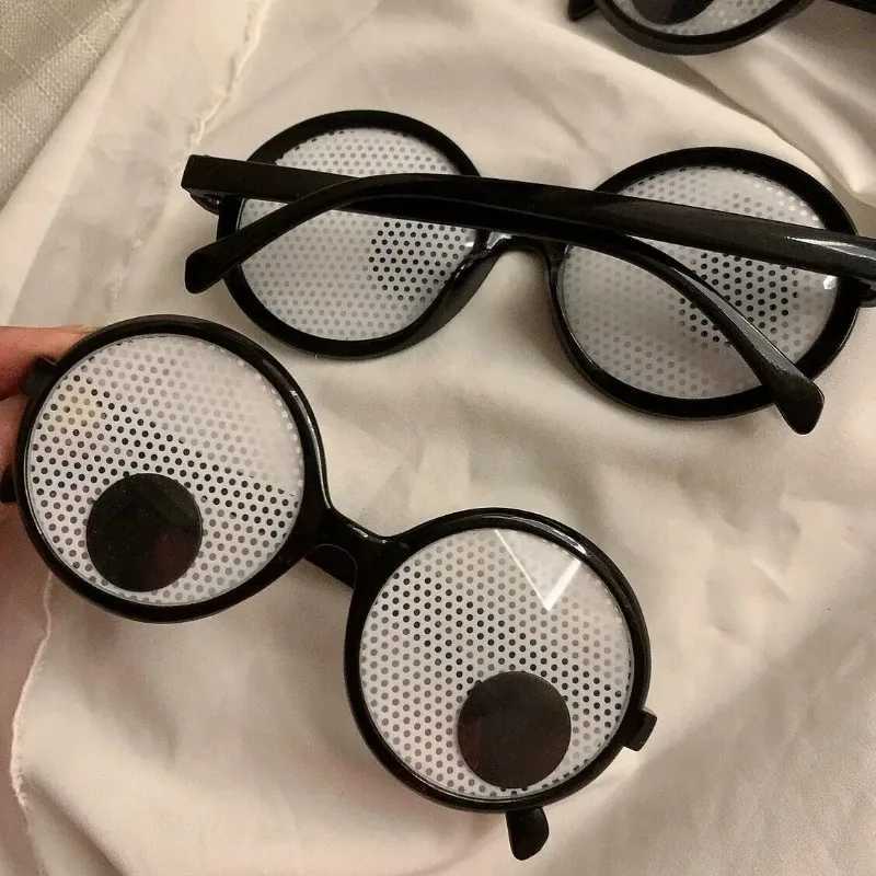 Sunglasses Funny Glasses Cosplay Halloween Costumes Accessory Eyeball Rolling Glasses Christmas Gifts H241213