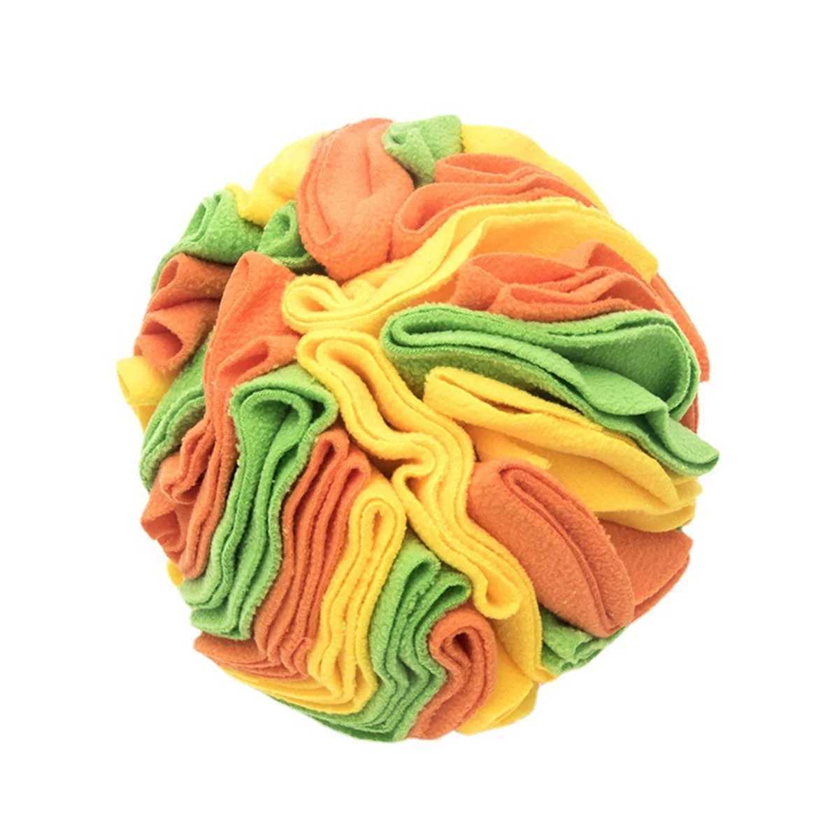 Dog sniffing ball puzzle toy increases intelligence slow glue feeder folds dog nose sniffing toy pet training game intelligent toy X2412131