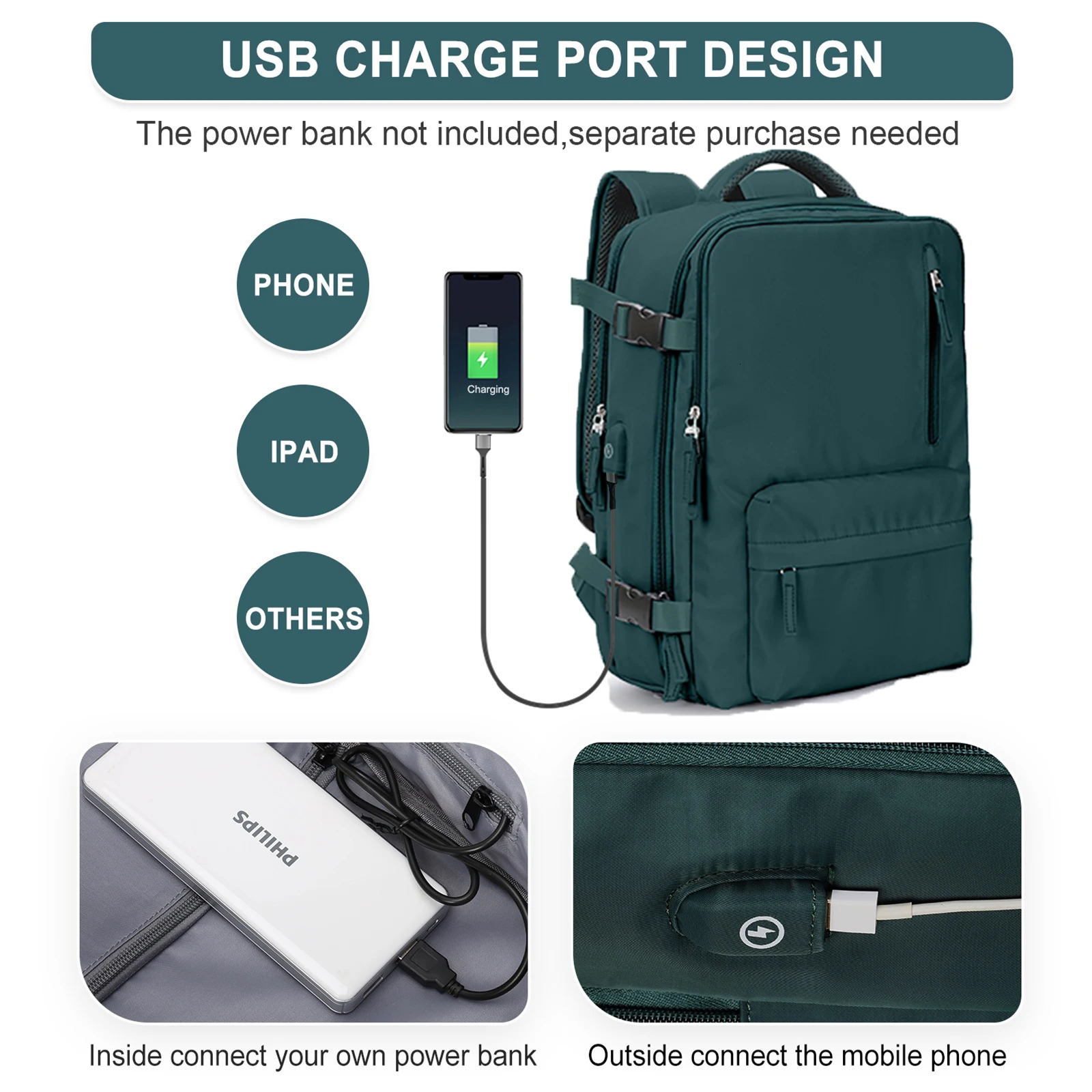Travel Backpack Carry on Personal Item Bag for Flight Approved 35L Hand Luggage Suitcase Waterproof Weekender Bag for Men Women 241212