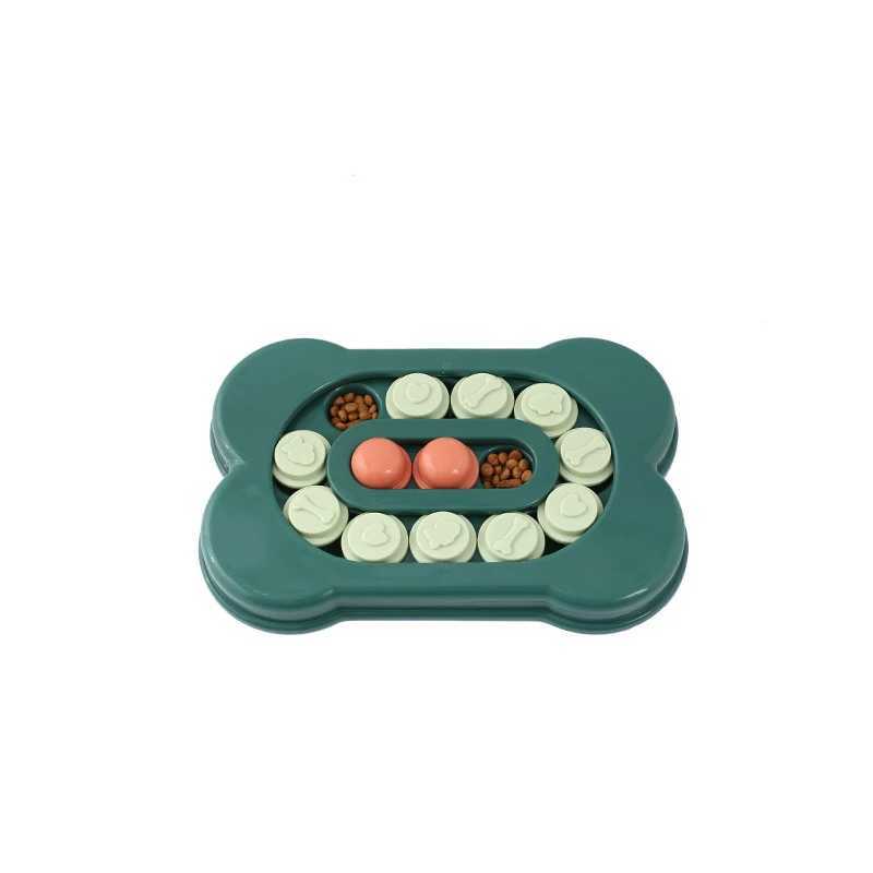 Dog puzzle toy slow feeding bowl fun interactive training to improve intelligence prevent obesity circular track design toy X241213