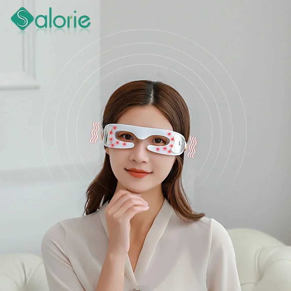 Eye Care Instrument Electric Eye Massager LED Phototherapy EMS Vibration Heating Fatigue Eye Bag Beauty Devices W241213