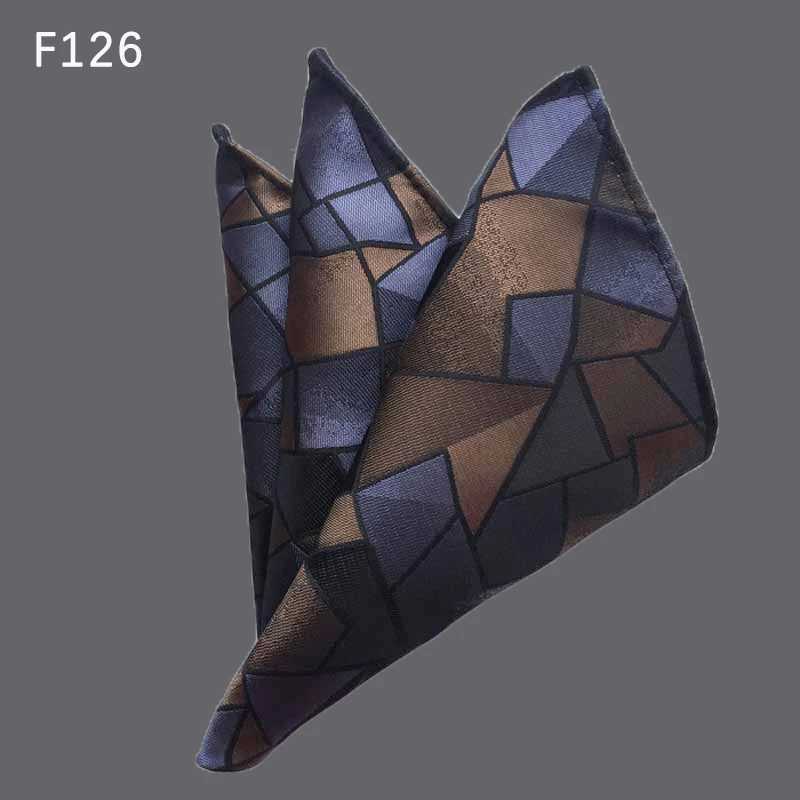 36 color luxury mens handle floral checkered stripe Hanji business pocket square chest towel 25 * 25CM W241213