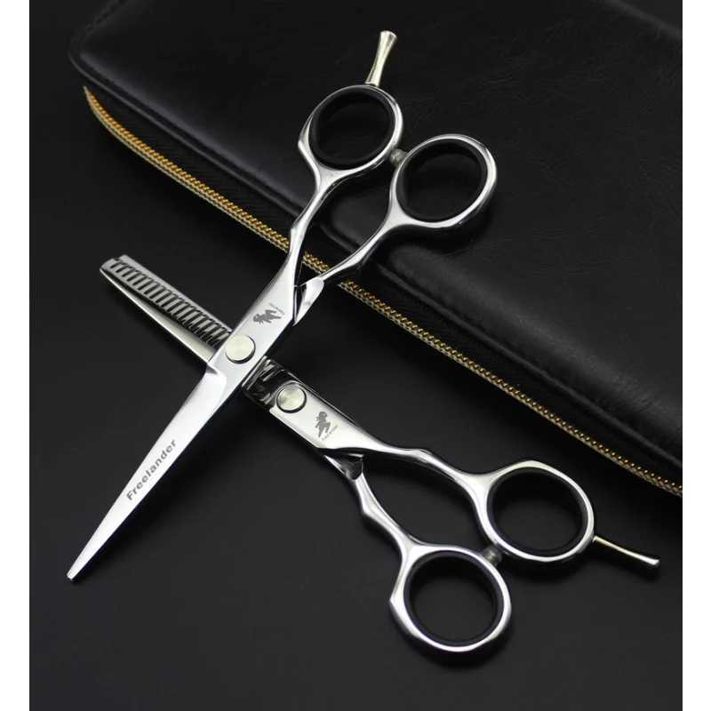 Professional Japan 4cr 6 inch Black cut hair scissors haircut sissors thinning barber hair cutting shears hairdresser scissors M241213