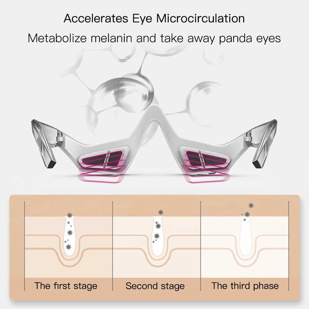 Red Light Therapy 3D Eye Massager Relieves Eye Fatigue Electric Eyes Massage Beauty Remove Anti Wrinkle Eye Relaxtion Tool W241213