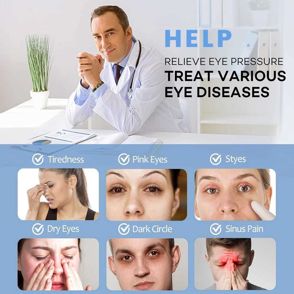4D intelligent eye massager electric eye care device with heat stress therapy massage heat compression used for relaxation and reducing eye fatigue W2