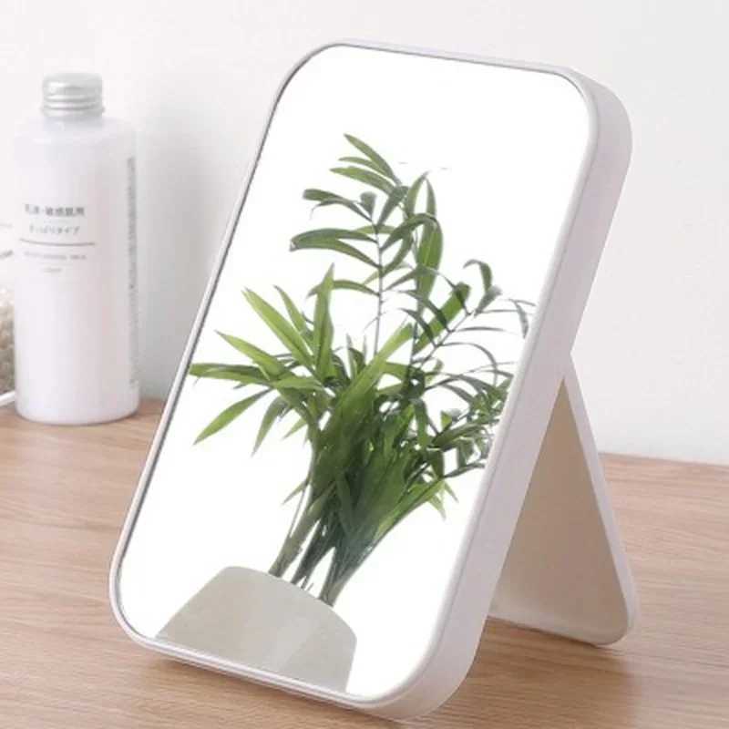 Desktop Folding Portable Makeup Mirror Student Dormitory Desktop Small Mirror Female Dressing Mirror with Princess MirrorXJ241213