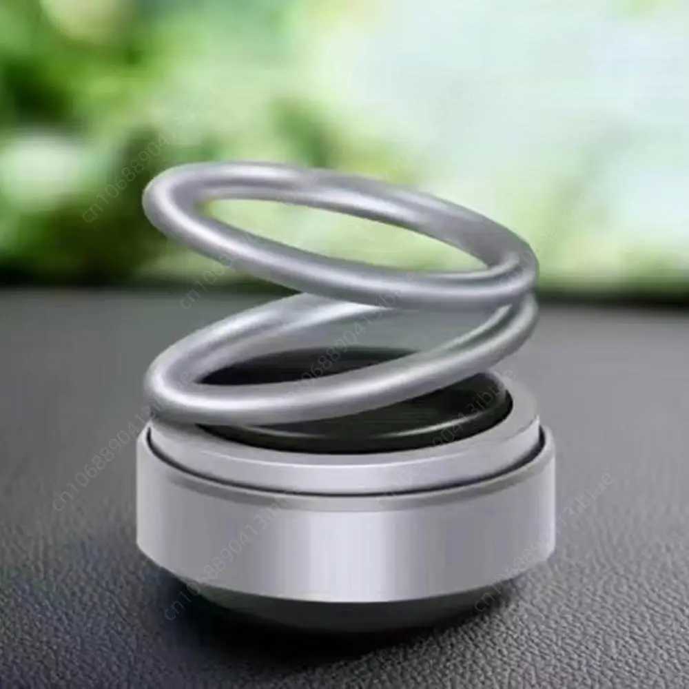 Double Ring Aroma Diffuser Solar Powered Car Air ener Rotating Suspension Car Decoration Accessories with Aroma TabletXJ241213