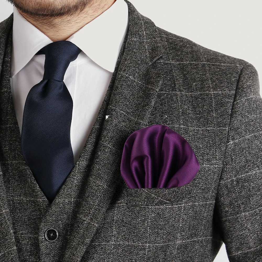 Customized Smith 30x30cm solid color Hankerchief pocket square 31Colors luxury mens silk touch soft Hankies chest towel W241213