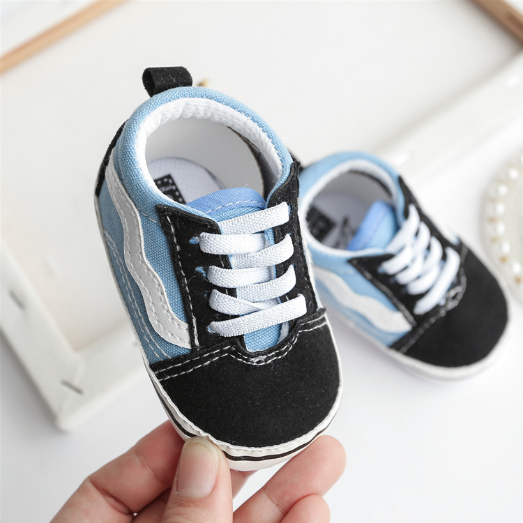 Little Kids Canvas Sneakers Baby Boys Girls Shoes Cutefeet First Walkers Infant Toddler Anti-Slip Soft Sole Classical Newborn Baby Shoes 0-18 Month