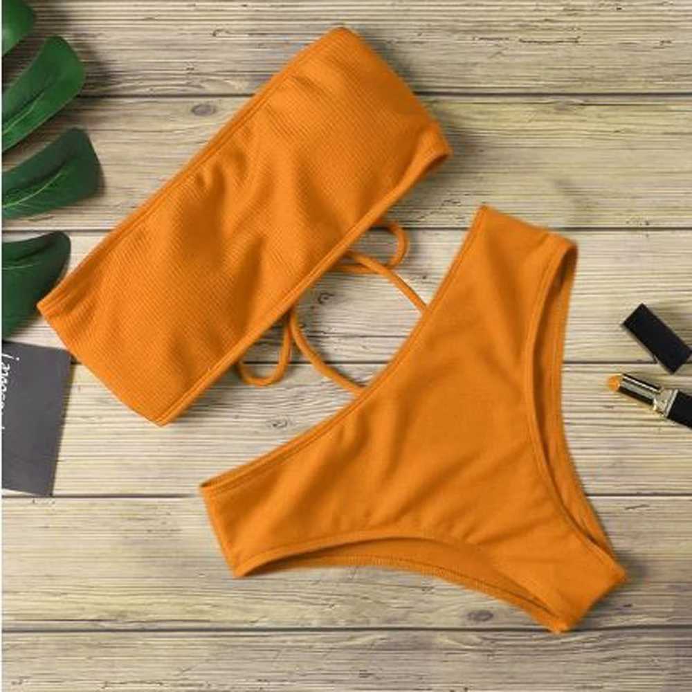 Women Bikini Set One Pieces Tie Thong Swimsuit bandage Brazilian Swimwear Ultrathin Bri TuBe Bra Erotic Lingerie MSZYC-m086XJ241212