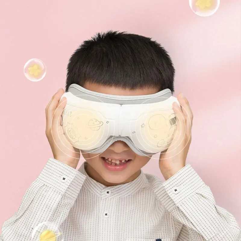 Smart Eye Massager Constant Temperature Hot Pressing Vibration Press Relieves Fatigue Graffiti Appearance Childrens Gift W241213