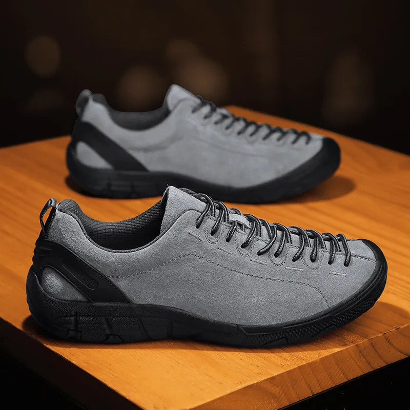 Mens Shoes Genuine Leather Outdoor Non-slip Sneakers Breathable Large Size Casual Shoes Fashion Flats Boat Shoes Men Loafers 241213