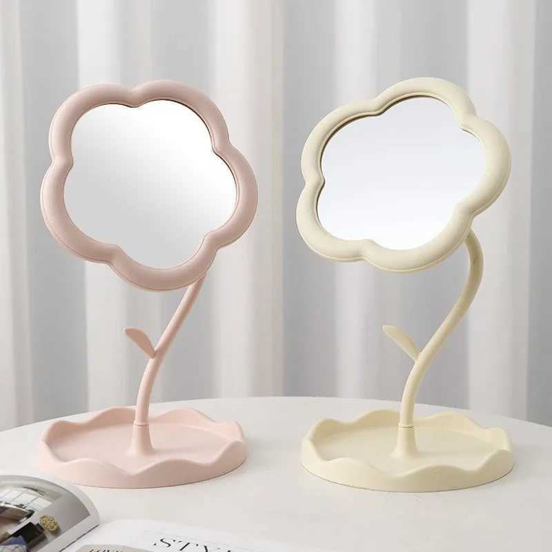 Sunflower Makeup Mirror Girl Dresser Desktop Hanging Jewelry Beauty Mirror Bedroom Dorm Dressing Mirror Removable PortableXJ241213