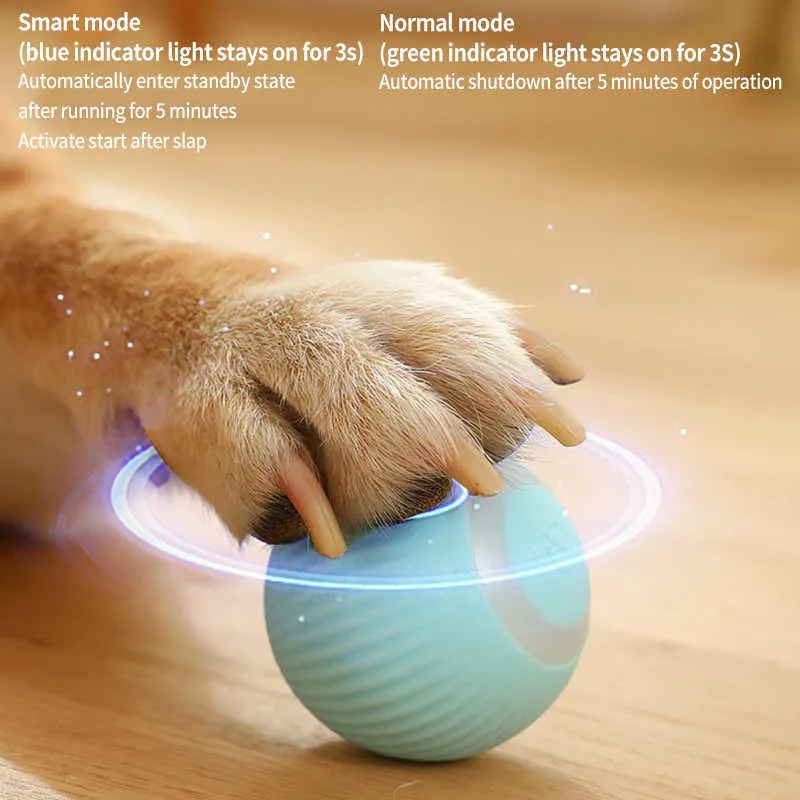 New Smart Auto-Rolling Electric Dog & Cat Ball Toy for Interactive Indoor Play ZZ