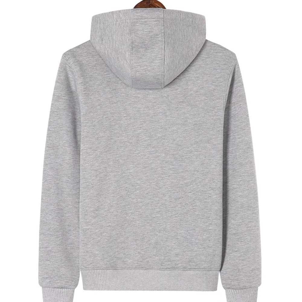 Winter Heavy duty Warm Wool Hoodie Mens High Quality Pulling Flower Neutral Wholesale Mens Polerones Hombre Pure Black Hoodie W241213