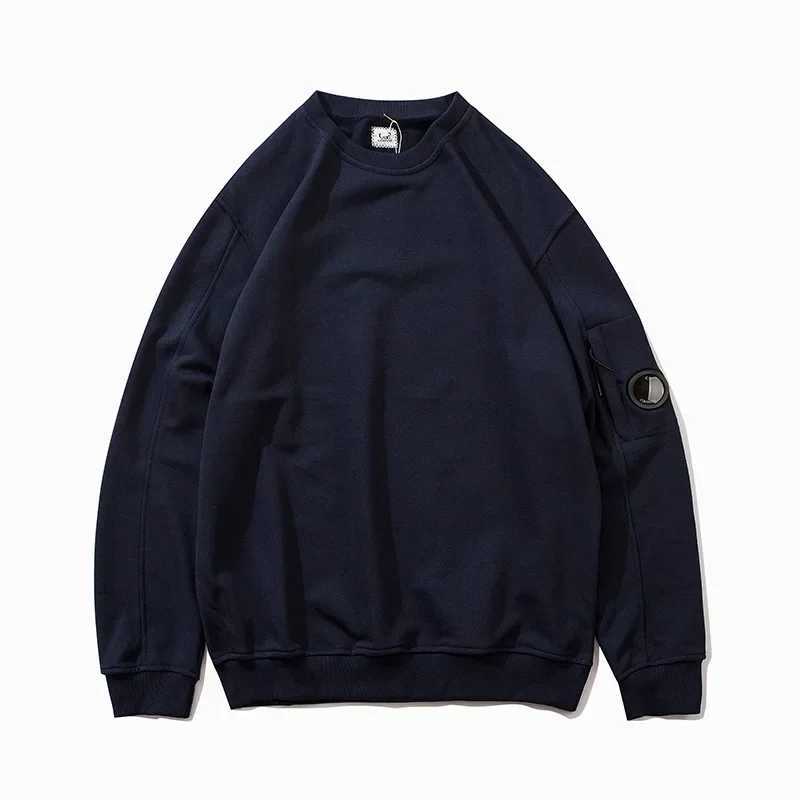 23FW functional lens sports shirt mens simple casual pull-out round neck solid color top W241213