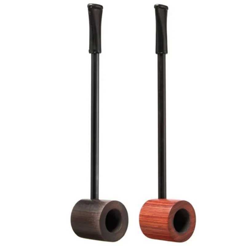 Long Briar Pipe Multi Choice Straight Smoking Pipe Best Briar Wood Pipe 3mm Filter Smoking Pipe Set Pipes for SmokingXJ241212