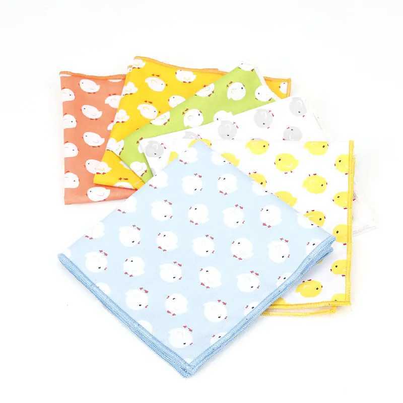 2018 New Mens Cotton Fashion Handle Animal Printed Pocket Square Mens Wedding Chest Towel Set Hanji 25 * 25cm W241213
