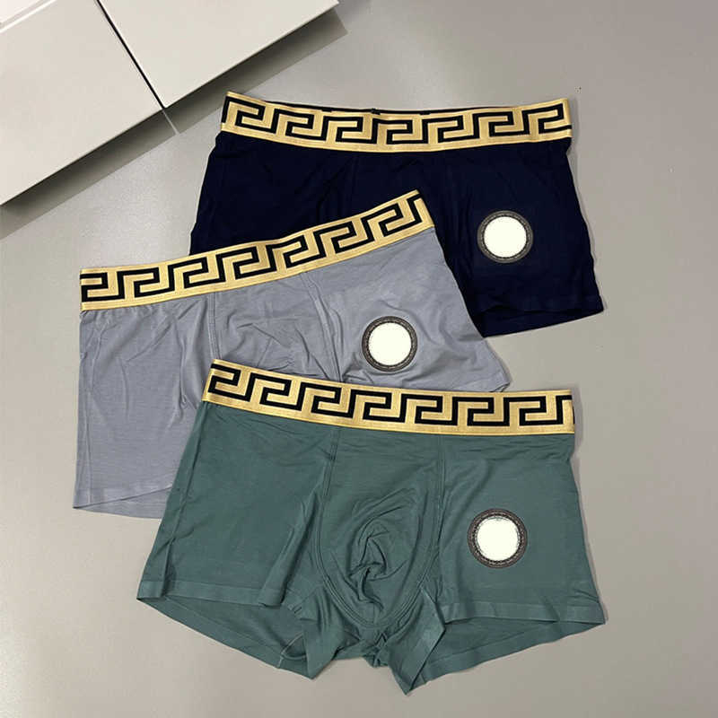 Designers brand Men Boxer man Underpants Underpants Boxers Underwear Medusa Trendy Brand Skincare Pure Cotton Four Corner Flat Leg Shorts Headbox