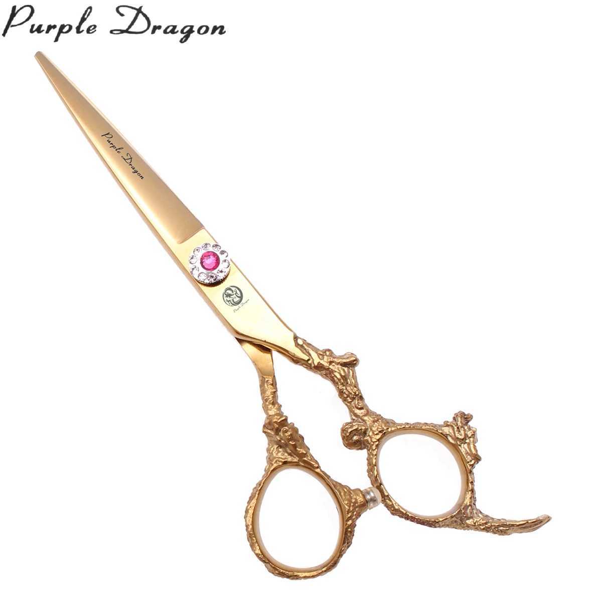New Arrival Scissors Hair Cutting Purple Dragon 5.5 Japanese 440C 9005# Hair Scissors Professional Cutting Barber Thinning Scissors Dragon Z241213
