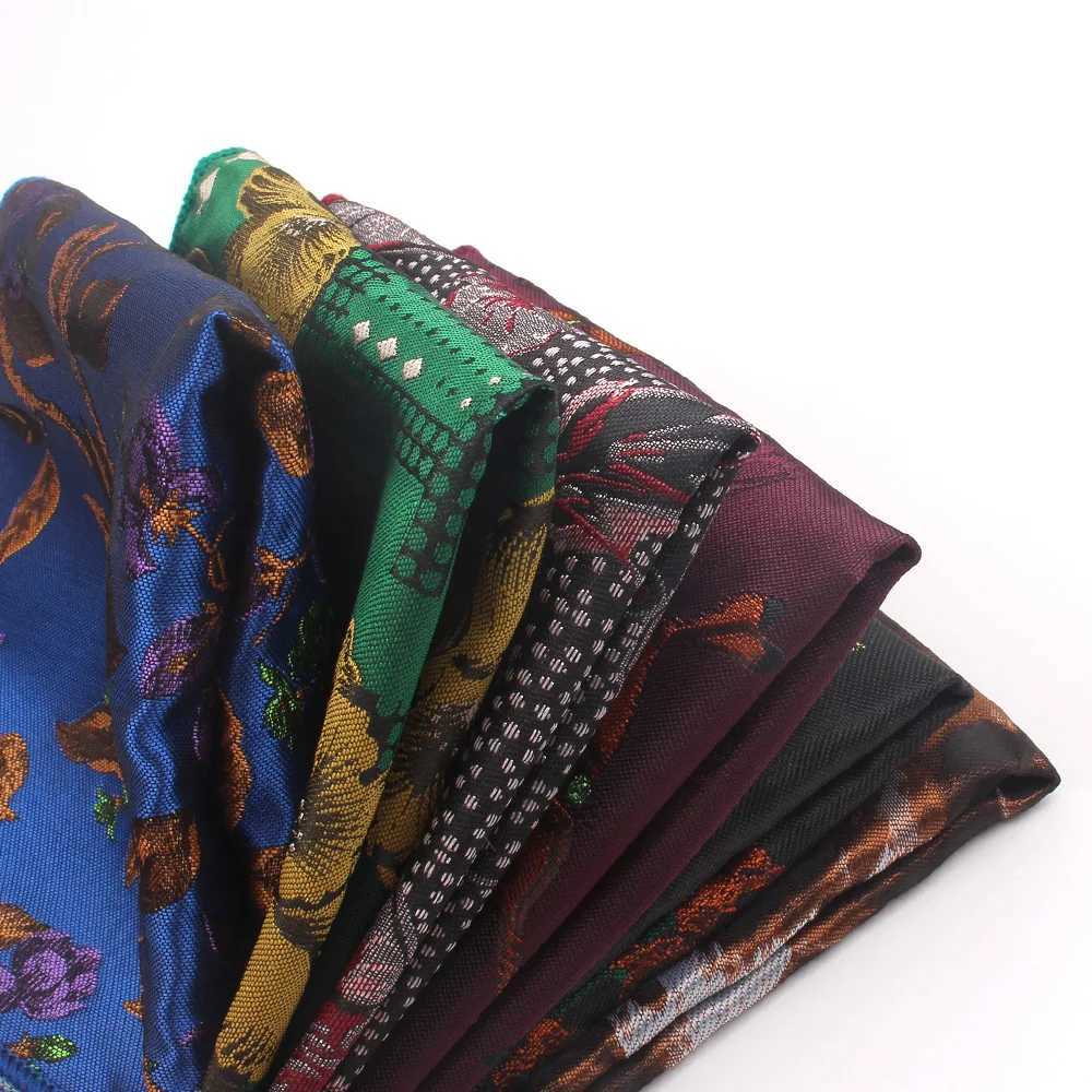 Fashion Floral Pocket Square For Men Women Cartoon Chest Towel Hanky Gentlemen Hankies Mens Handkerchief Jacquard Pocket Towel W241213
