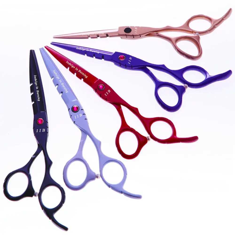 New Arrival 6-inch cutting thin styling tool hair clipper stainless steel salon hair clipper regular flat toothed blade 5-color Z241213