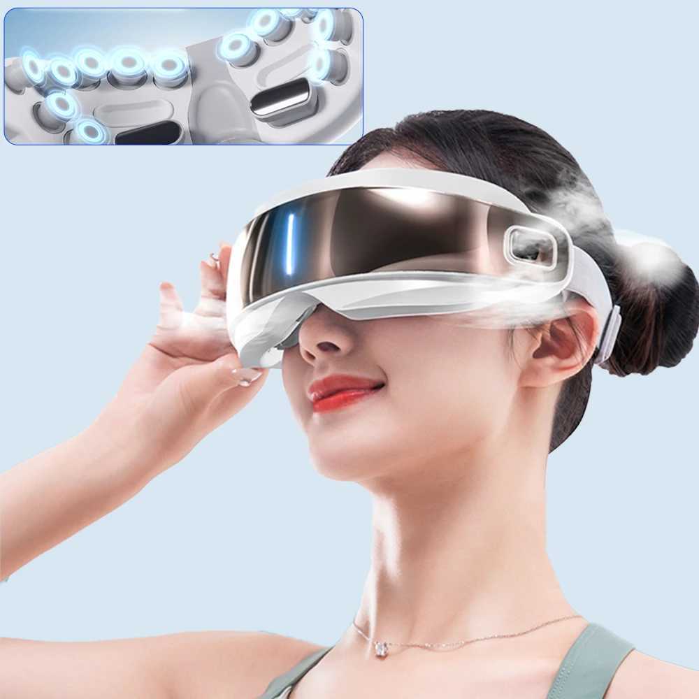 Electric steam eye massager intelligent air pressure heating vibration massage Bluetooth music atomization relieves fatigue eye care W241213
