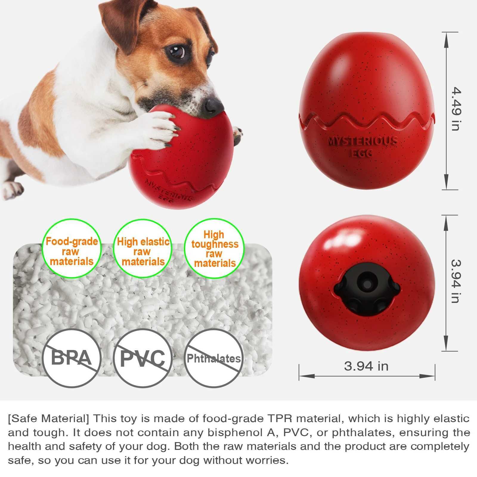 Dog slow feeder chew toy dinosaur egg shaped food dispenser pet relaxation puzzle cleaning teeth interactive training game accessories X241213