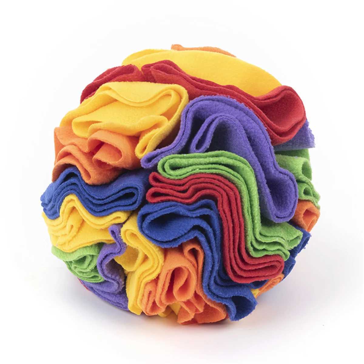 Dog sniffing ball puzzle toy increases intelligence slow glue feeder folds dog nose sniffing toy pet training game intelligent toy X2412131