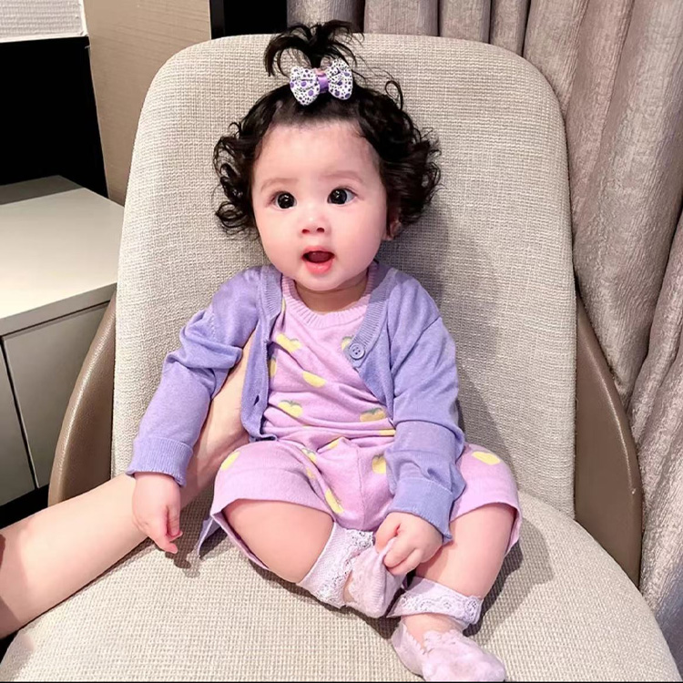 Newborn Summer Dress Code: Breathable Knit Cardigan and Shorts Ensemble for Little Ones