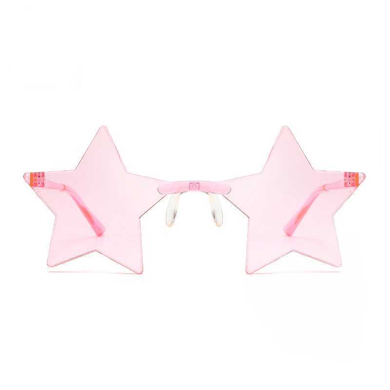 Sunglasses Mens Women Kid Star Shape Sun Glasses Funny Pentagram Eyewear Eyeglasses Christmas Decoration Party Glasses Rimless Sunglasses H241213