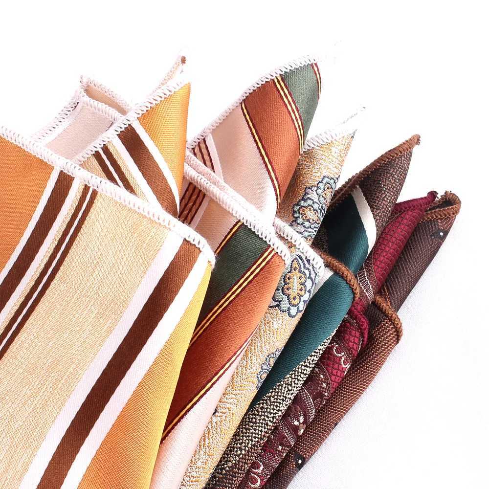 Stripe Pocket Square Mens and Womens Set Chest Towel Hanky Wedding Hankies Mens Handle Chief Flower Pocket Towel Gift W241213