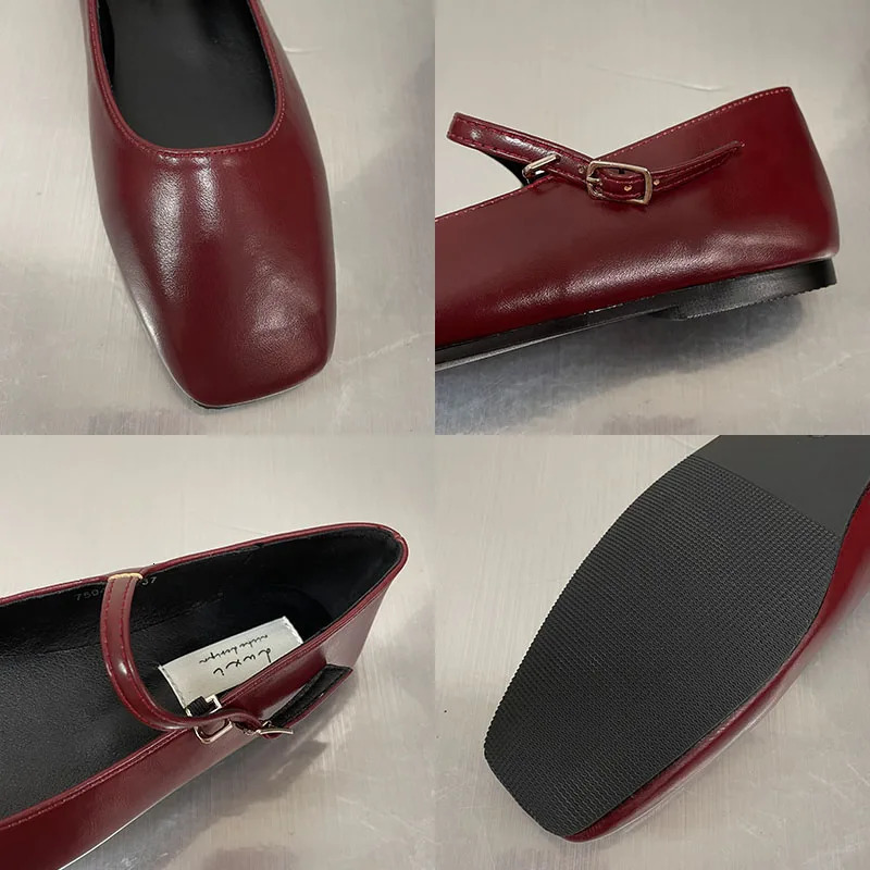 2024 Womens Mary Jane Sandals Fashion Buckle Strap Womens Lace Slide Square Soft Sole Womens Lolita Shoes 241213