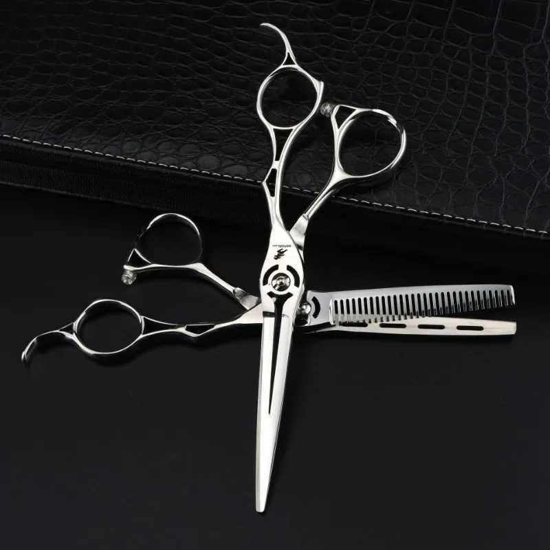 New Arrival 6 Inch Professional Hairdressing Scissors Barbershop Hair Cutting Shears Barber Thinning Japan Hair Scissors Z241213