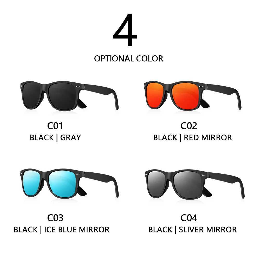 AIMISUV Classics Polarized Sunglasses for Men Fashion Square Sun Glasses Women Beach Travel Mirror Shades Female UV ProtectionX241213